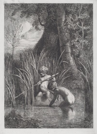 Fishing by Antonio Fontanesi