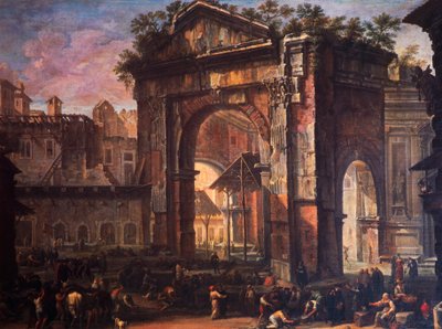 Portico of Octavia by Antonio Gaspari