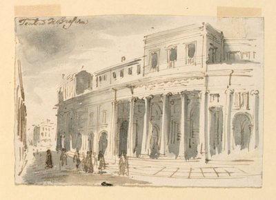 Exterior, Theatre at Brescia by Antonio Giuseppe Basoli