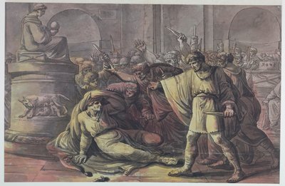 The Death of Julius Caesar by Antonio Giuseppe Basoli