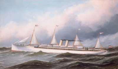 S.M. Battleship Kaiser Wilhelm II by Antonio Jacobsen