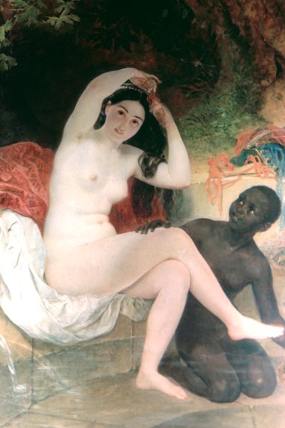 Female and David by Antonio Molinari