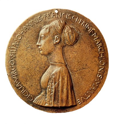 Medal of Cecilia Gonzaga by Antonio Pisanello