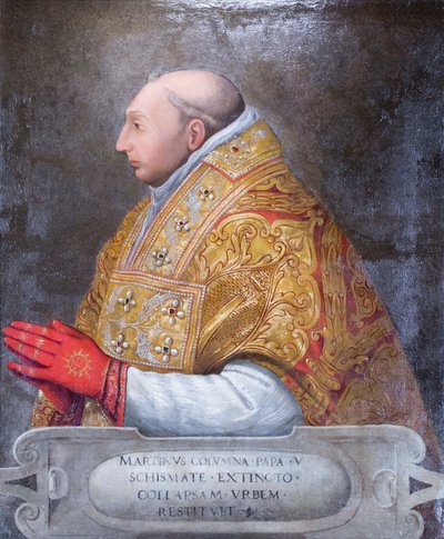 Portrait of Pope Martin V Colonna by Antonio Pisanello