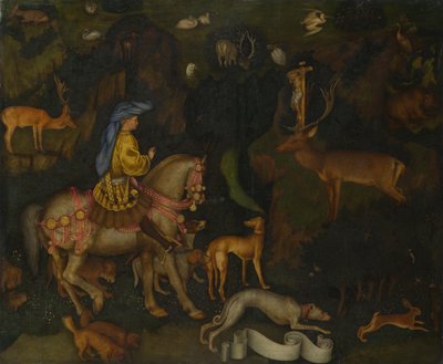 The Vision of Saint Eustace by Antonio Pisanello