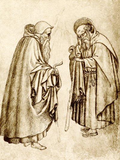 Two Monks by Antonio Pisanello