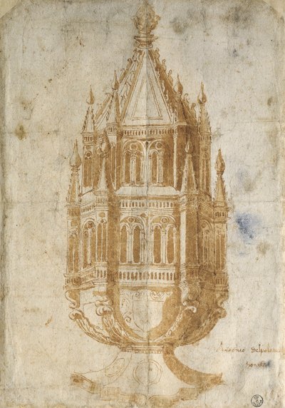 Thurible, Drawing by Antonio Pollaiuolo