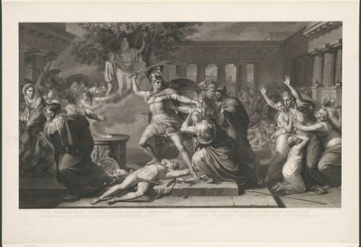 Death of Priam by Antonio Ricciani