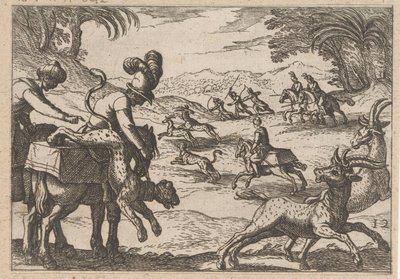 Hunting Antelopes by Antonio Tempesta