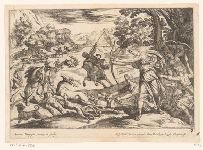 Hunting Deer (Hunting Scenes, Part 5) by Antonio Tempesta