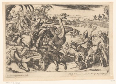 Ostrich Hunt by Antonio Tempesta