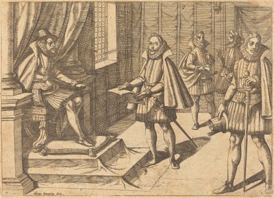 Philip II of Spain on His Throne by Antonio Tempesta