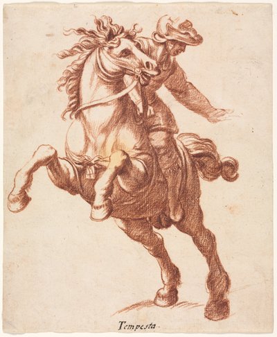 Rearing Horse and Rider by Antonio Tempesta