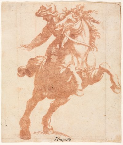Rearing Horse and Rider by Antonio Tempesta