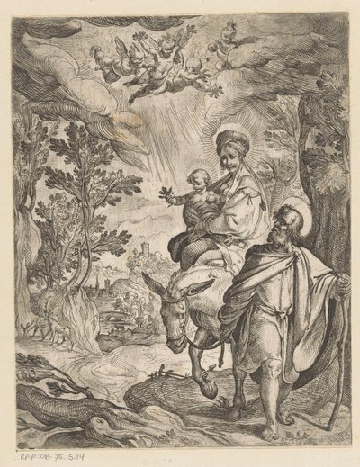 Flight into Egypt by Antonio Tempesta
