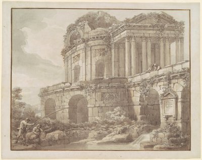 A Roman Ruin by Antonio Zucchi