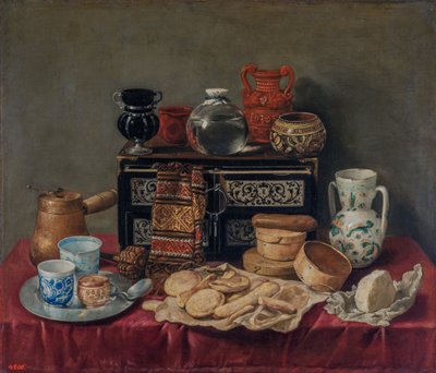 Still-Life with an Ebony Chest by Antonio de Pereda