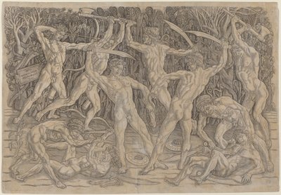 Battle of the Nudes by Antonio Pollaiuolo