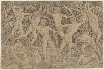 Battle of the Nudes by Antonio Pollaiuolo