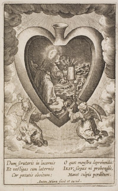 Cor Jesu Amanti Sacrum by Antonius Wierix