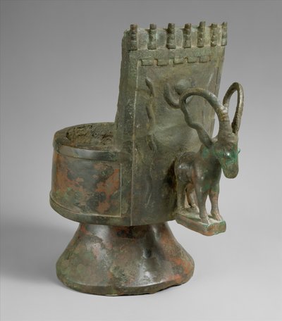 Incense burner, c. mid-1st millennium BC (bronze) by Arabian South