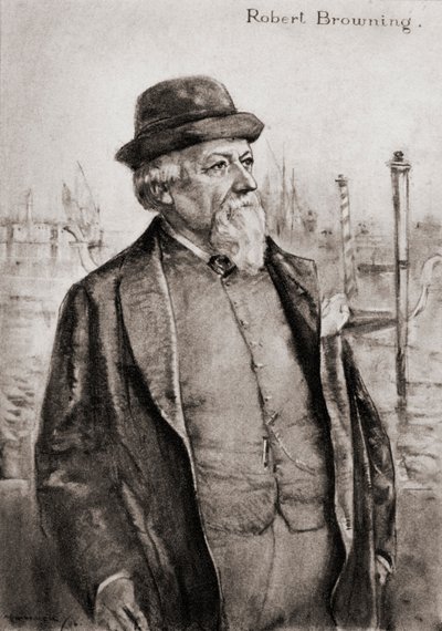 Robert Browning by Archibald Standish Hartrick
