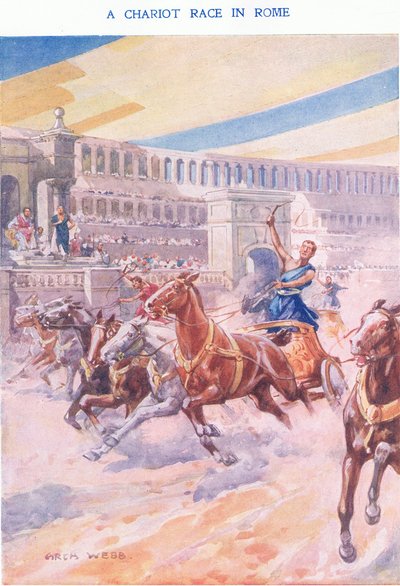 A Chariot Race in Rome by Archibald Webb