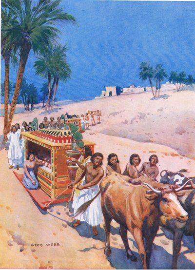 A Funeral Procession in Ancient Egypt by Archibald Webb
