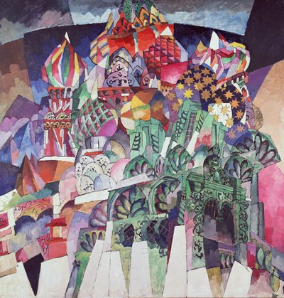 Basil the Blessed Cathedral by Aristarkh Vasilievic Lentulov