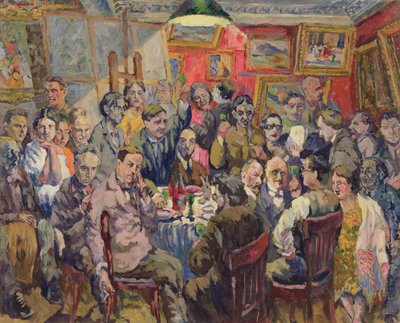 Moscow Artists, 1927 by Aristarkh Vasilievic Lentulov