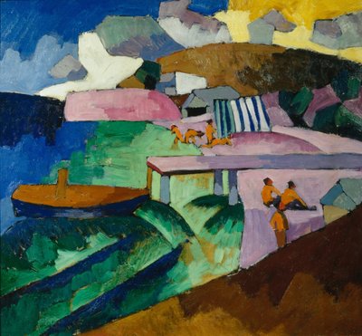 Seashore by Aristarkh Vasilievic Lentulov