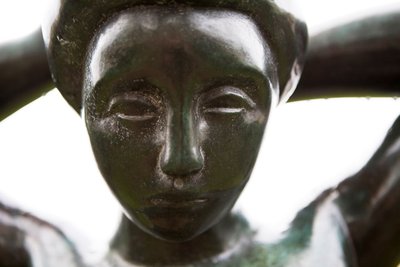 Bather arranging her hair (detail), 1930 by Aristide Maillol
