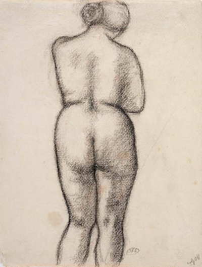 Female Model, Seen from the Back by Aristide Maillol