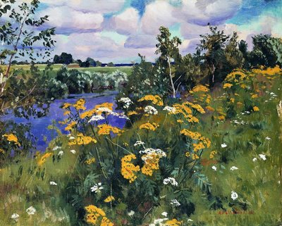 Field tansies, 1922 by Arkadij Aleksandrovic Rylov