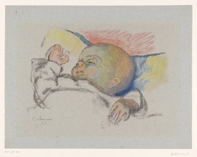 Sleeping baby by Armand Guillaumin
