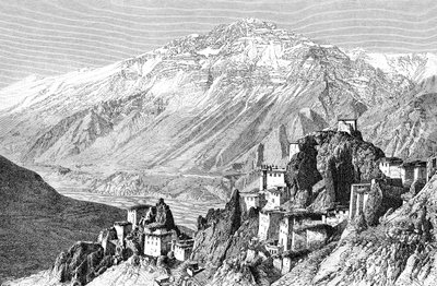 Dankar, Lahul and Spiti, India, 1895 by Armand Kohl