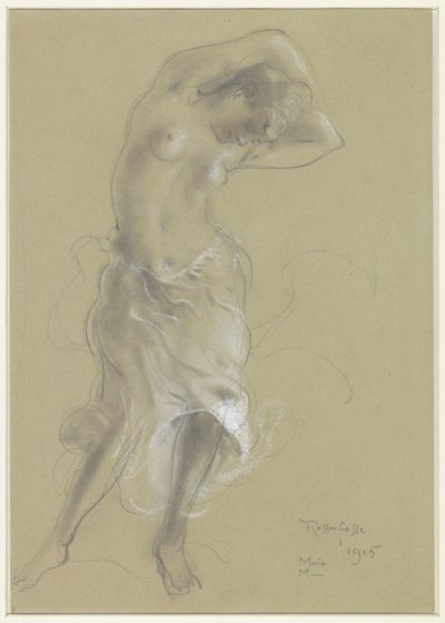 Dancing Half-Naked Woman by Armand Rassenfosse