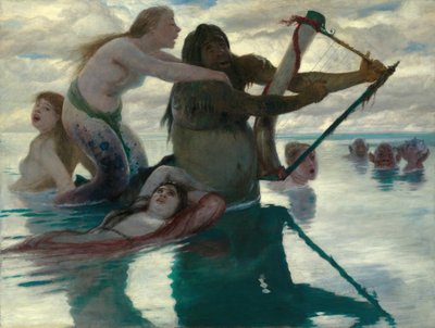 In the Sea, 1883 by Arnold Böcklin