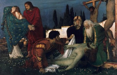 The Deposition by Arnold Böcklin