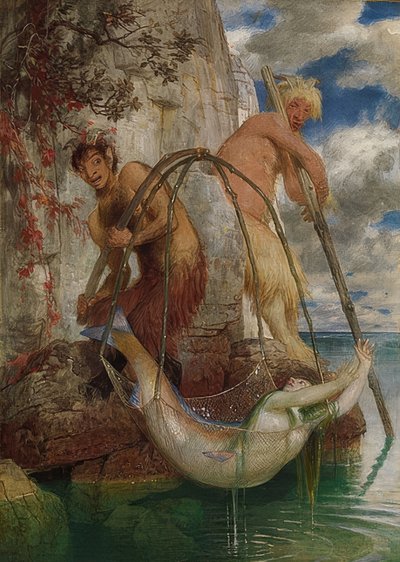 Two Fishing Panes. 1874 by Arnold Böcklin