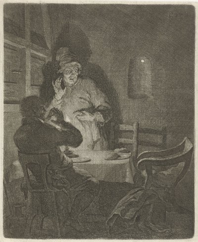 Supper at Emmaus by Arnold Houbraken