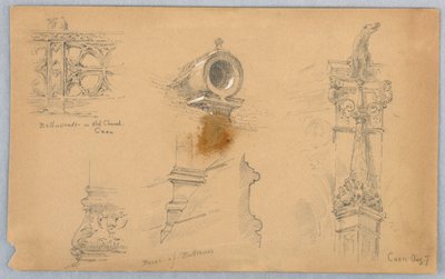 Architectural Sketches in Caen by Arnold William Brunner