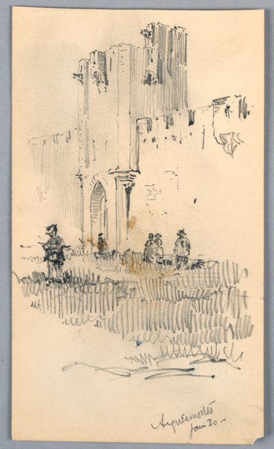At Aigues-Mortes by Arnold William Brunner