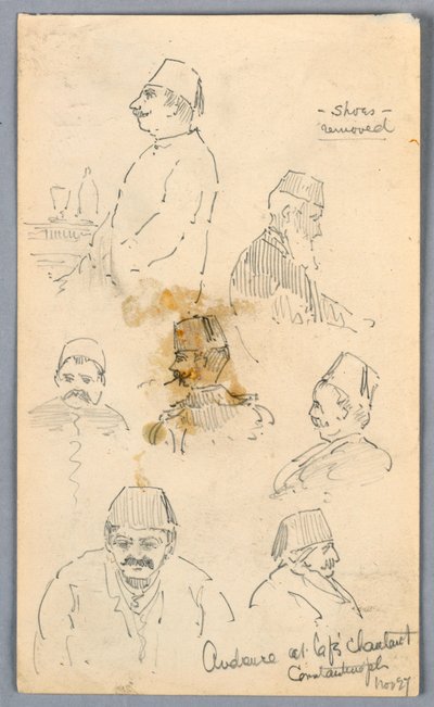 Audience at Café in Constantinople by Arnold William Brunner