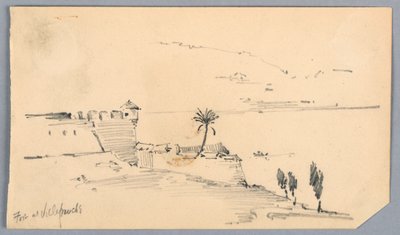 Fort at Villefranche by Arnold William Brunner