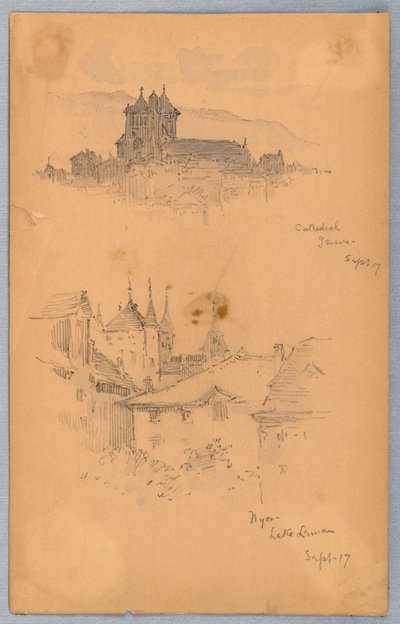 Nyon, Cathedral of Geneva by Arnold William Brunner