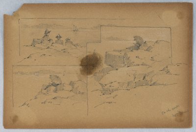 On the Rocks, Mt. Desert by Arnold William Brunner