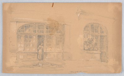 Sketch in Bayeux by Arnold William Brunner
