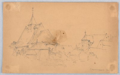 Sketch of Chenonceaux by Arnold William Brunner