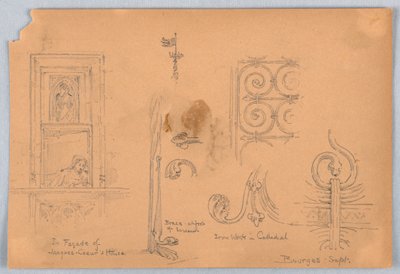 Sketches at Bourges by Arnold William Brunner